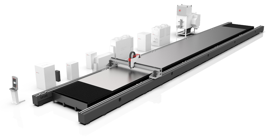 고출력 대형 평면 레이저 절단 장비