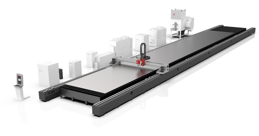 고출력 대형 평면 베벨 레이저 절단 장비