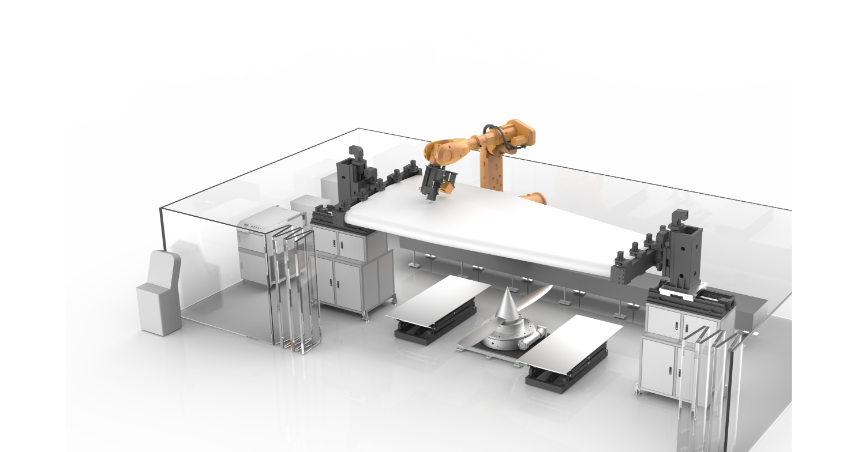 항공기 스킨 레이저 세척 지능형 장비